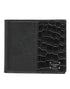 Dolce & Gabbana Black Exotic Leather Bifold Card Holder Men Wallet